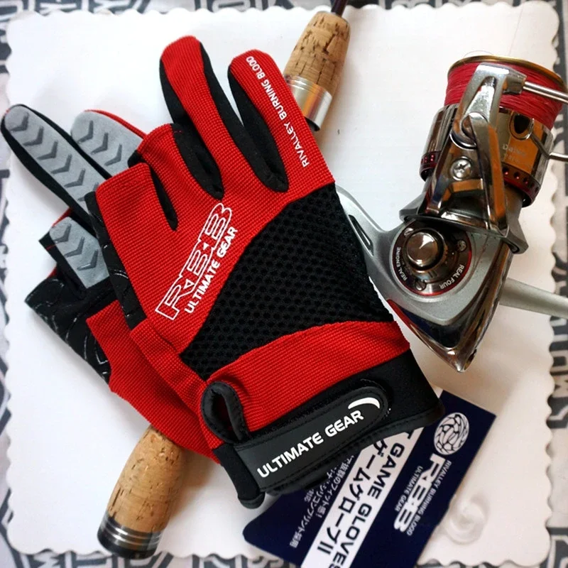 Fishing Gloves - 日本製の釣り用手袋,3本の指先の釣り用手袋,春と夏用