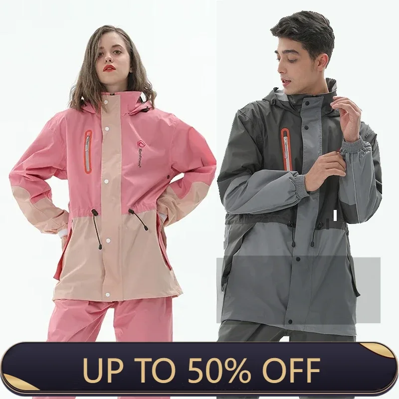 Fishing Rain Suit - セパレートレインコートジャケットレインパンツスーツ 大人用 防水 アウトドア バイク サイクリング