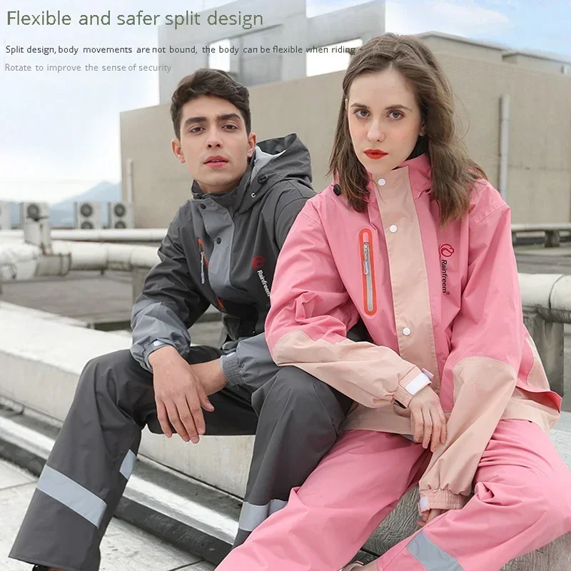セパレートレインコートジャケットレインパンツスーツ 大人用  - Fishing Rain Suit のレビューと価格